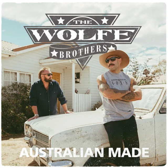 Official album cover art for the release Australian Made by The Wolfe Brothers