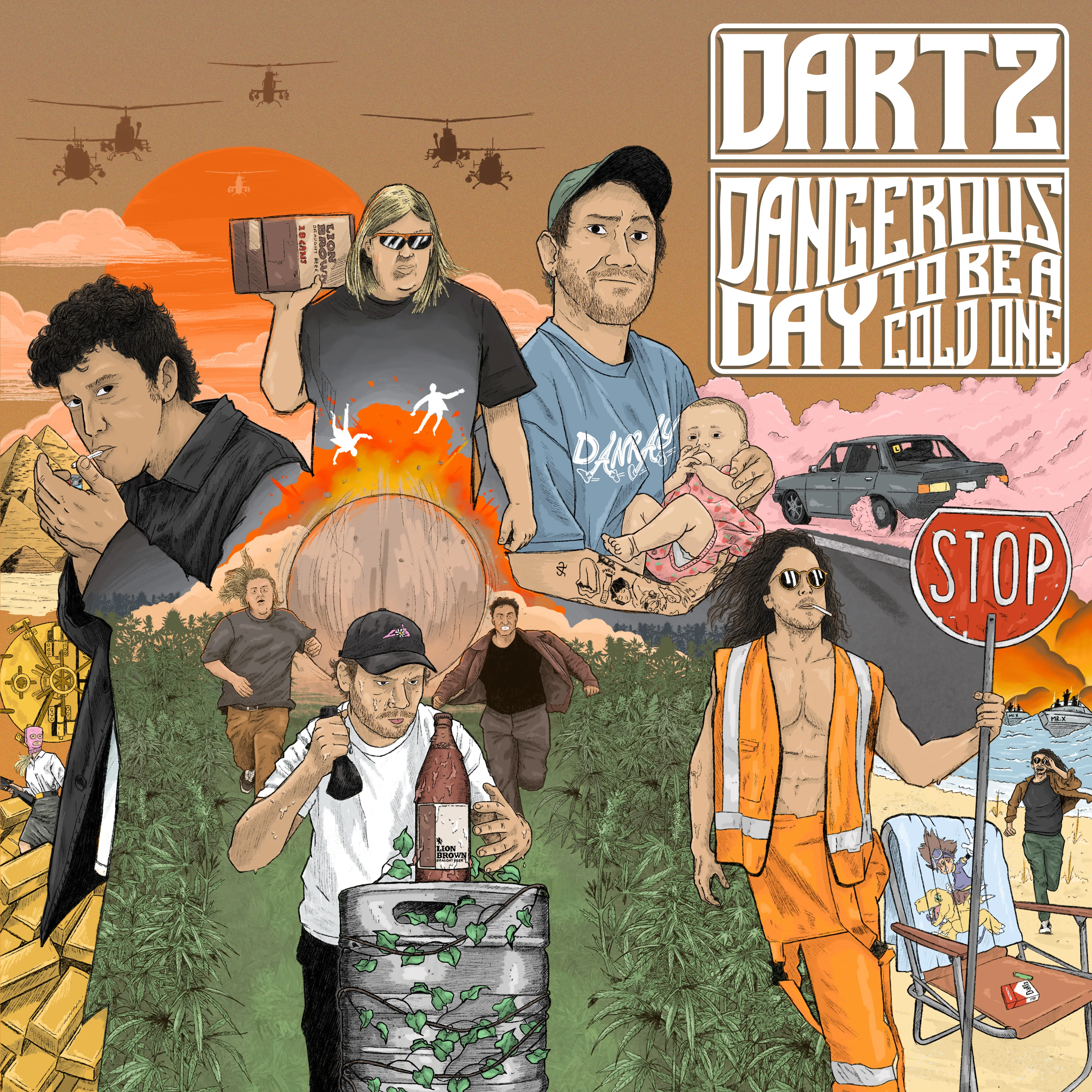 Official album cover art for the release Dangerous Day to Be a Cold One by Dartz
