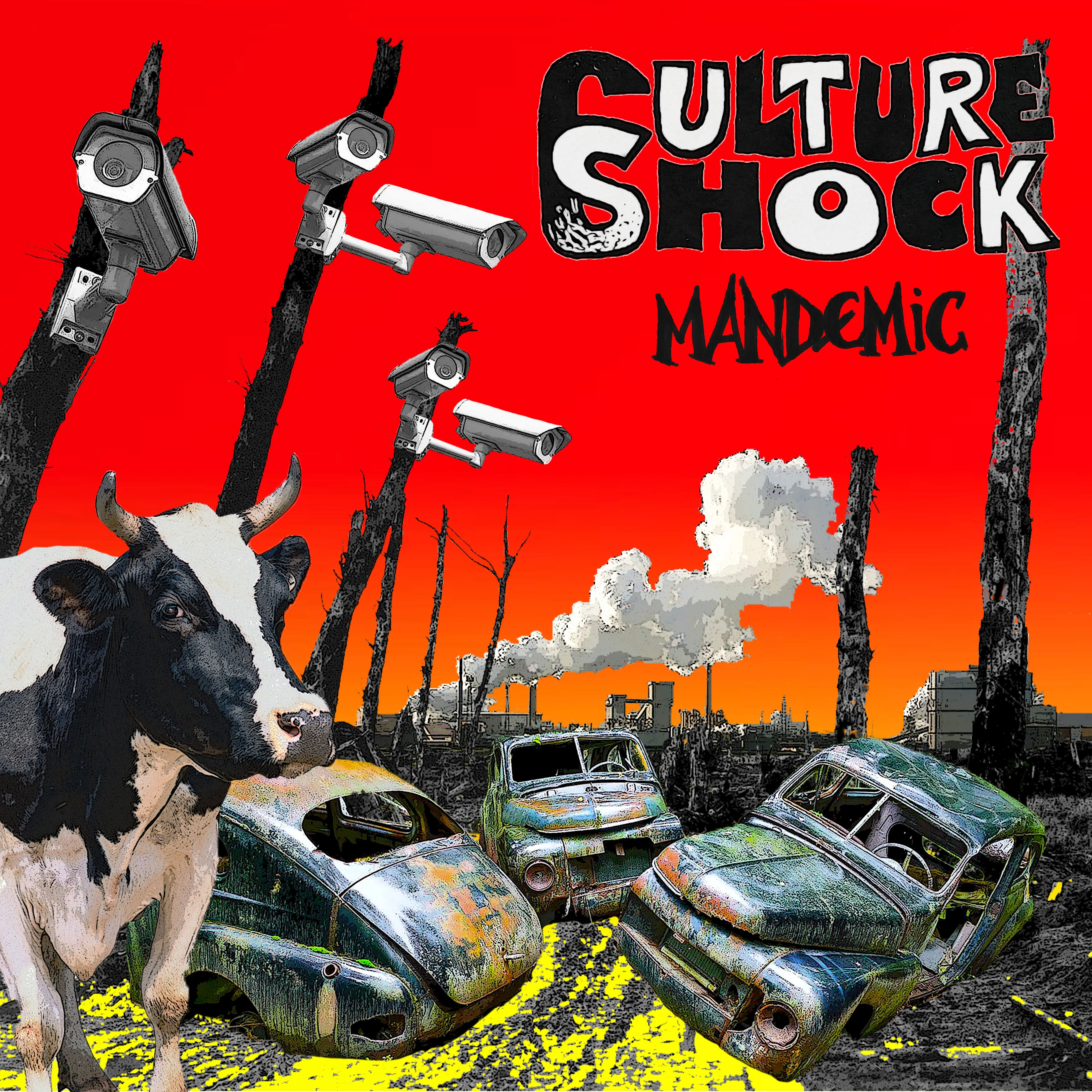 Official album cover art for the release Mandemic by Culture Shock