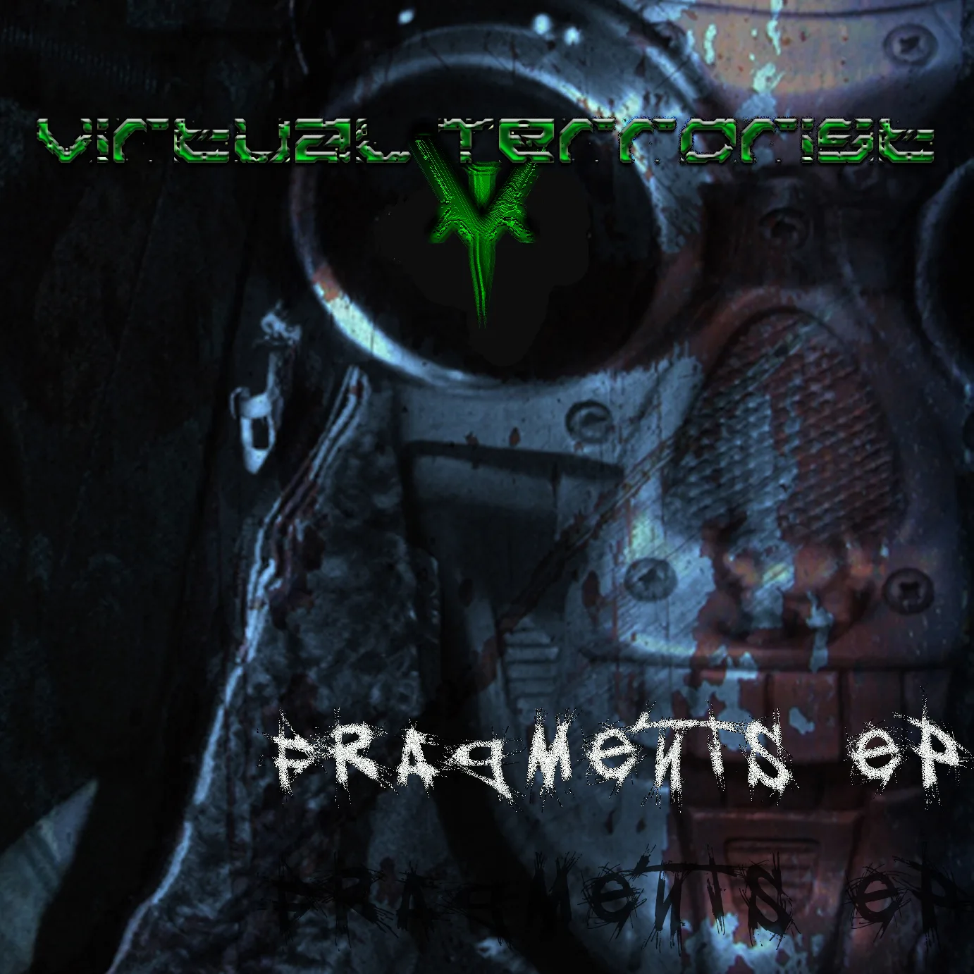 Official album cover art for the release Fragments EP by Virtual Terrorist
