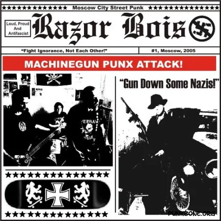 Official album cover art for the release Bad News for the Scum by Razor Bois