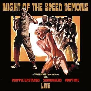 Official album cover art for the release Night of the Speed Demons by Skruigners