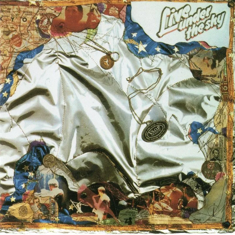 Official album cover art for the release Live Under the Sky by V.S.O.P.