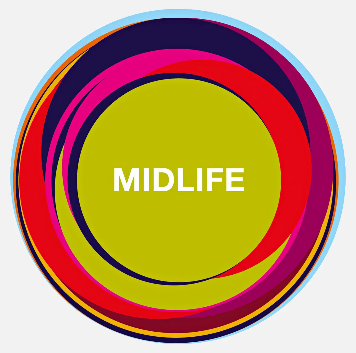 Official album cover art for the release Midlife by Support Lesbiens