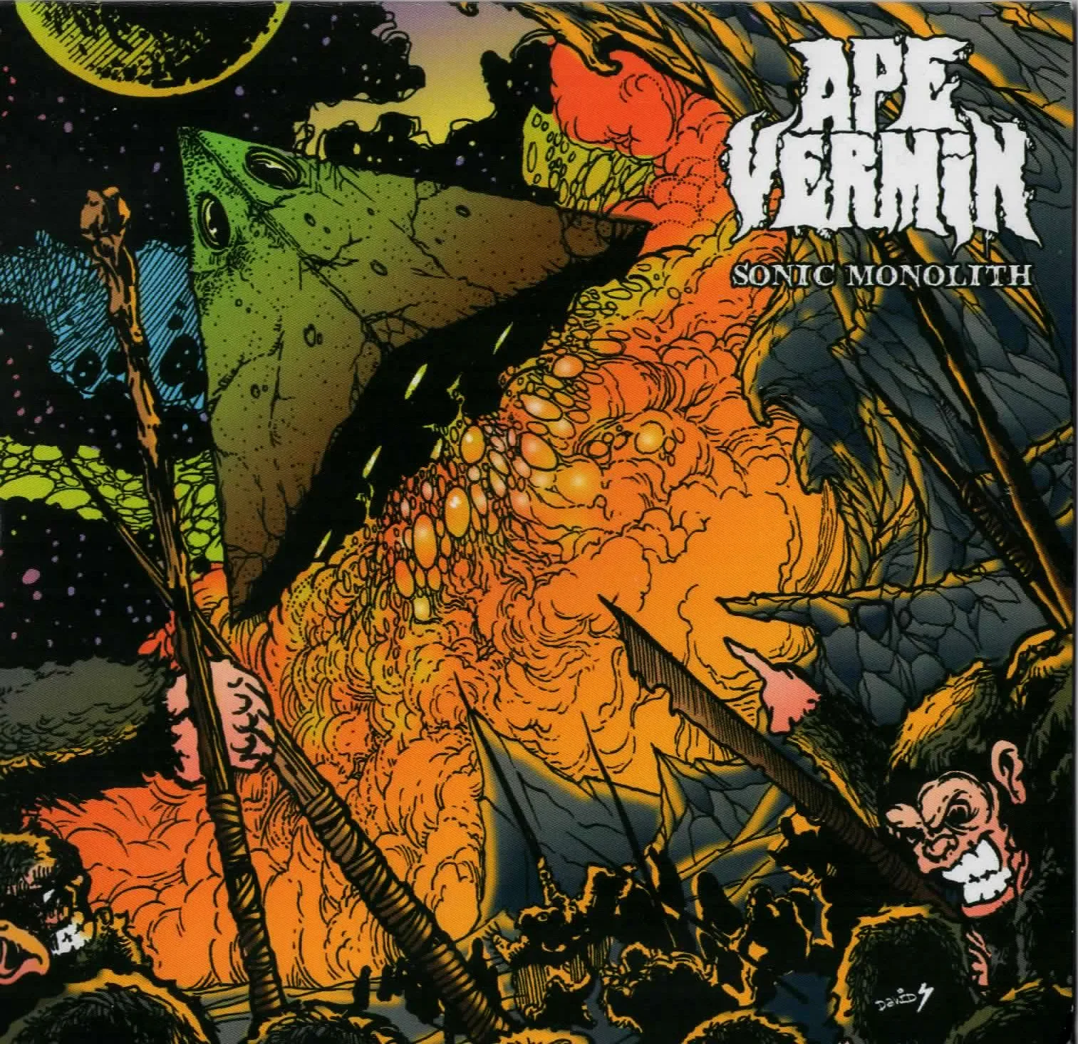Official album cover art for the release Sonic Monolith by Ape Vermin