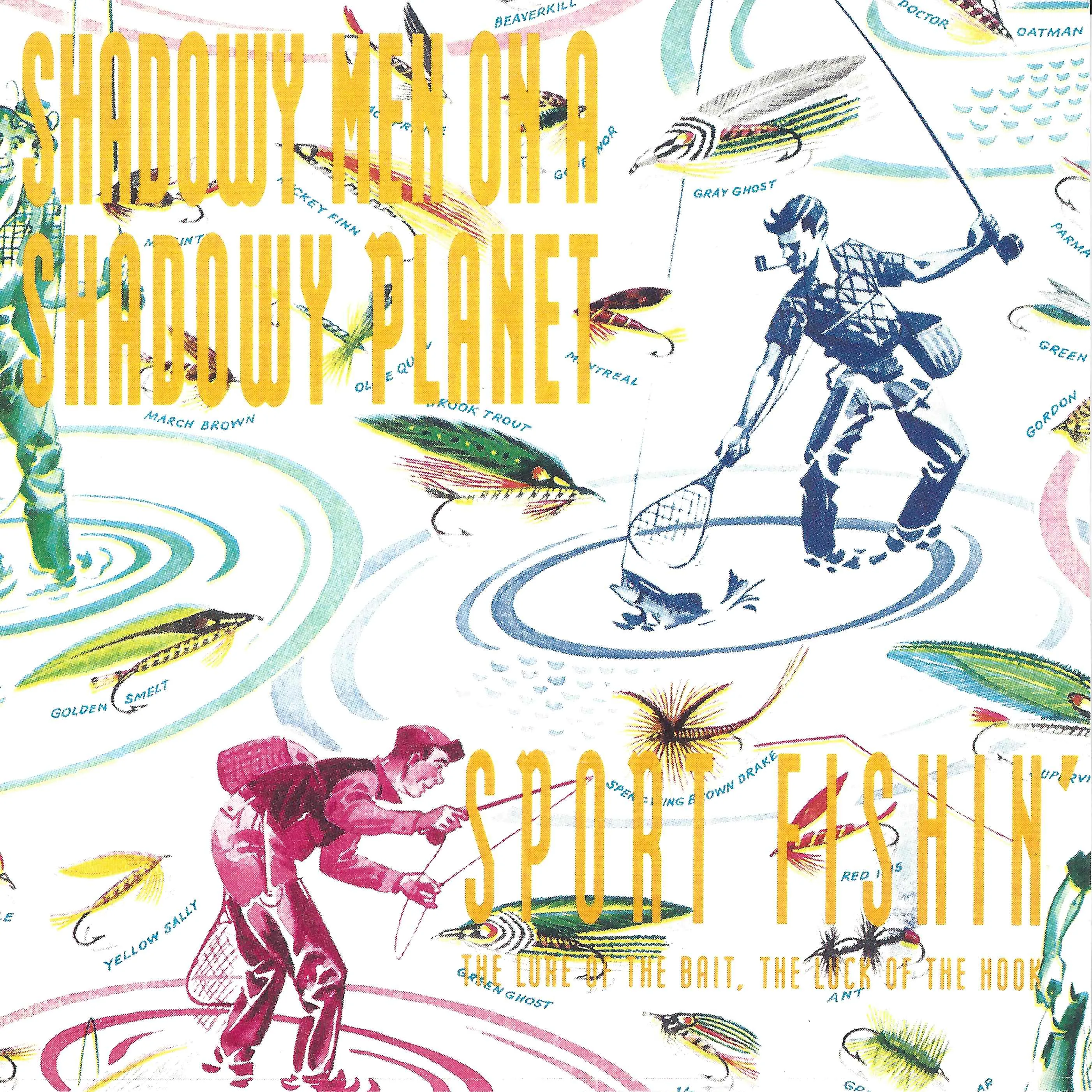 Official album cover art for the release Sport Fishin' - The Lure of the Bait, the Luck of the Hook by Shadowy Men on a Shadowy Planet