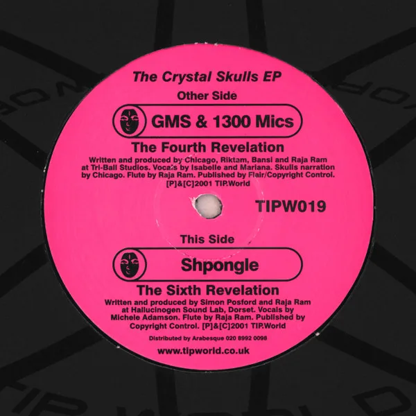 Official album cover art for the release The Crystal Skulls EP by 1200 Micrograms