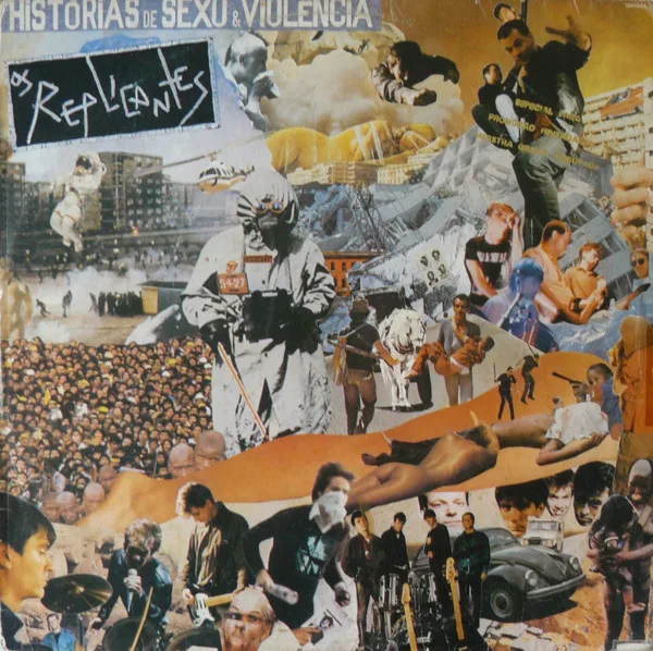 Official album cover art for the release Histórias de sexo e violência by Os Replicantes