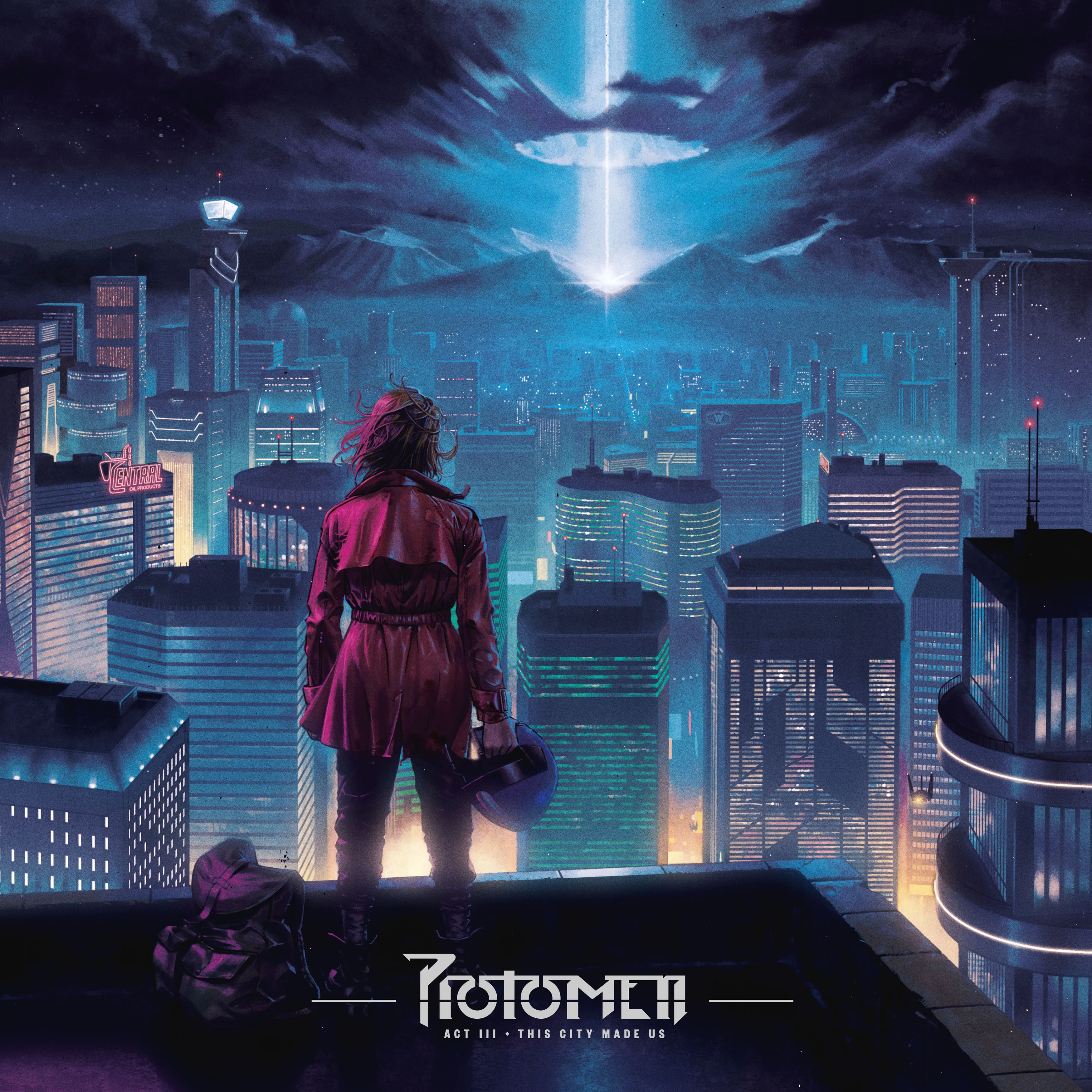 Official album cover art for the release Act III: This City Made Us by The Protomen