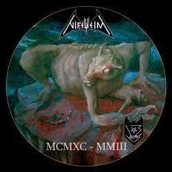 Official album cover art for the release 13 Years by Nifelheim