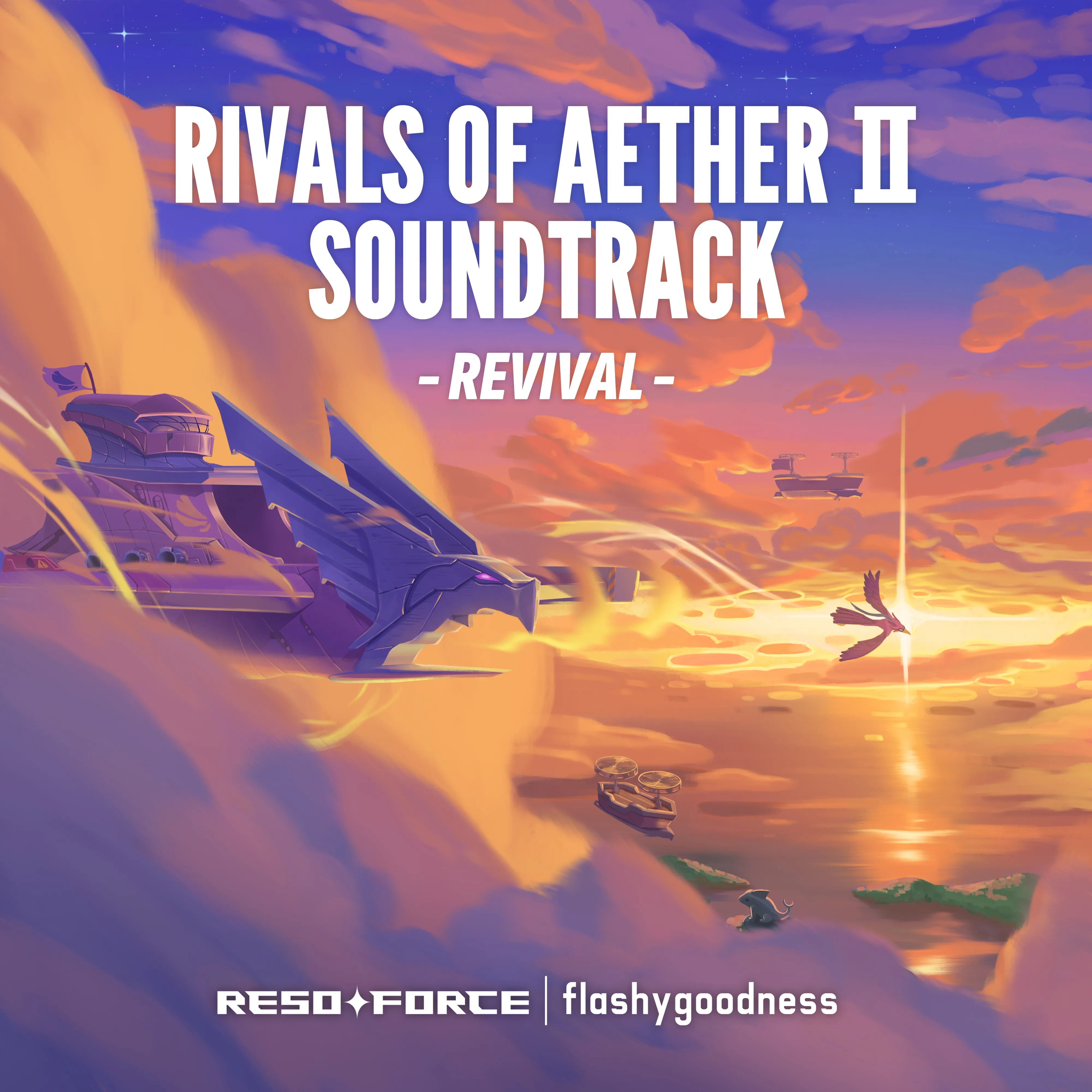 Official album cover art for the release Rivals of Aether II Soundtrack: Revival by RESOFORCE