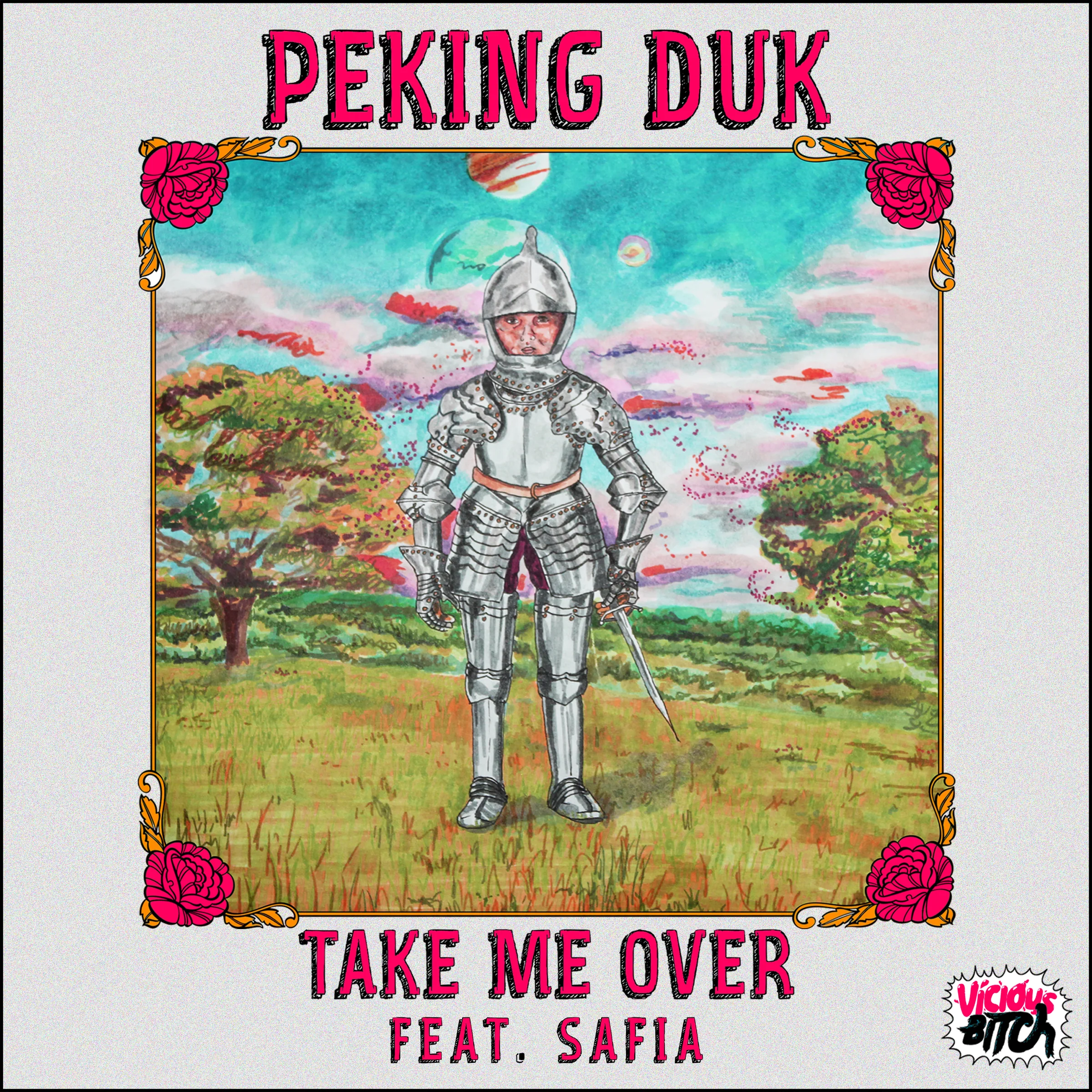 Official album cover art for the release Take Me Over by SAFIA