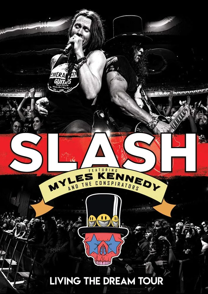 Official album cover art for the release Living the Dream Tour by Slash featuring Myles Kennedy and the Conspirators