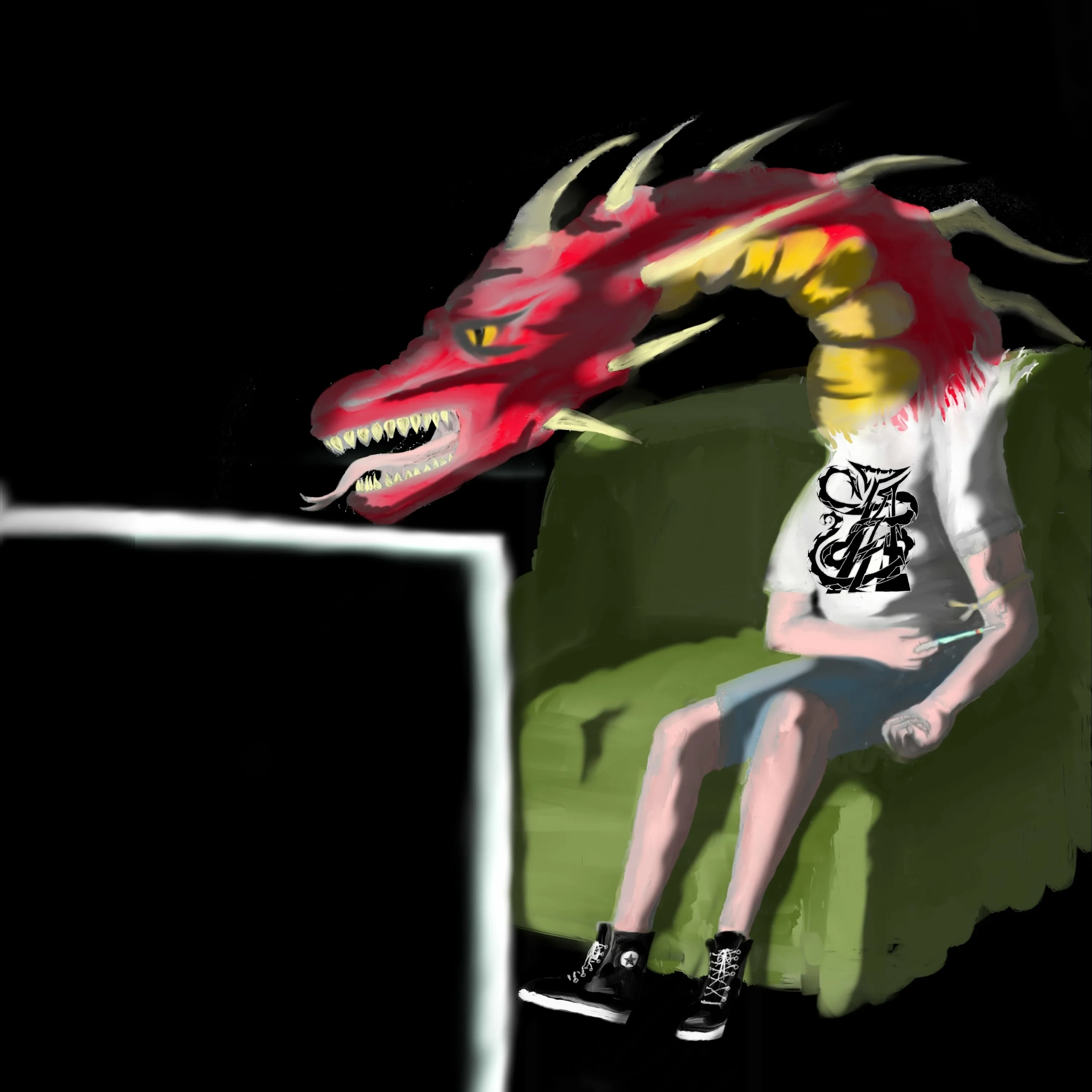 Official album cover art for the release Dragons Creep In by Self Titled Album