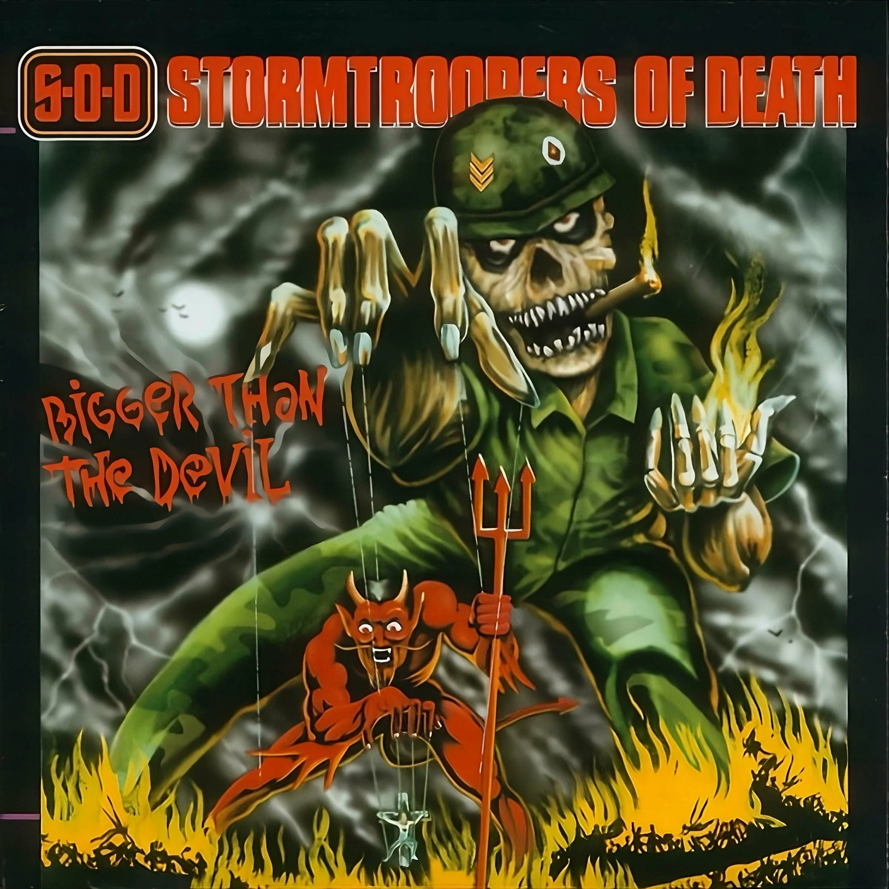 Official album cover art for the release Bigger Than the Devil by Stormtroopers of Death