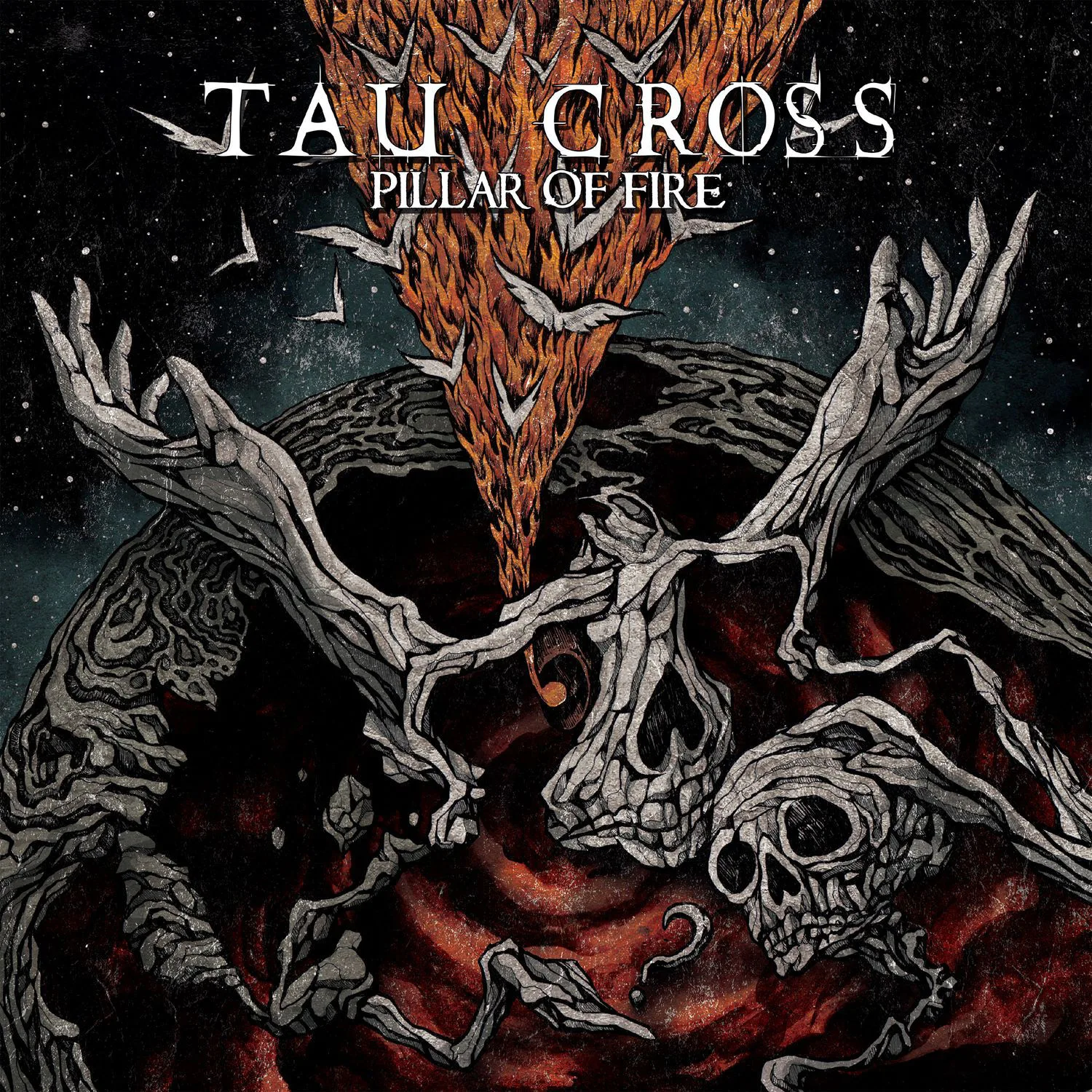 Official album cover art for the release Pillar of Fire by Tau Cross