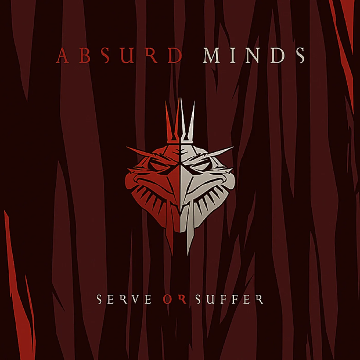 Official album cover art for the release Serve or Suffer by Absurd Minds