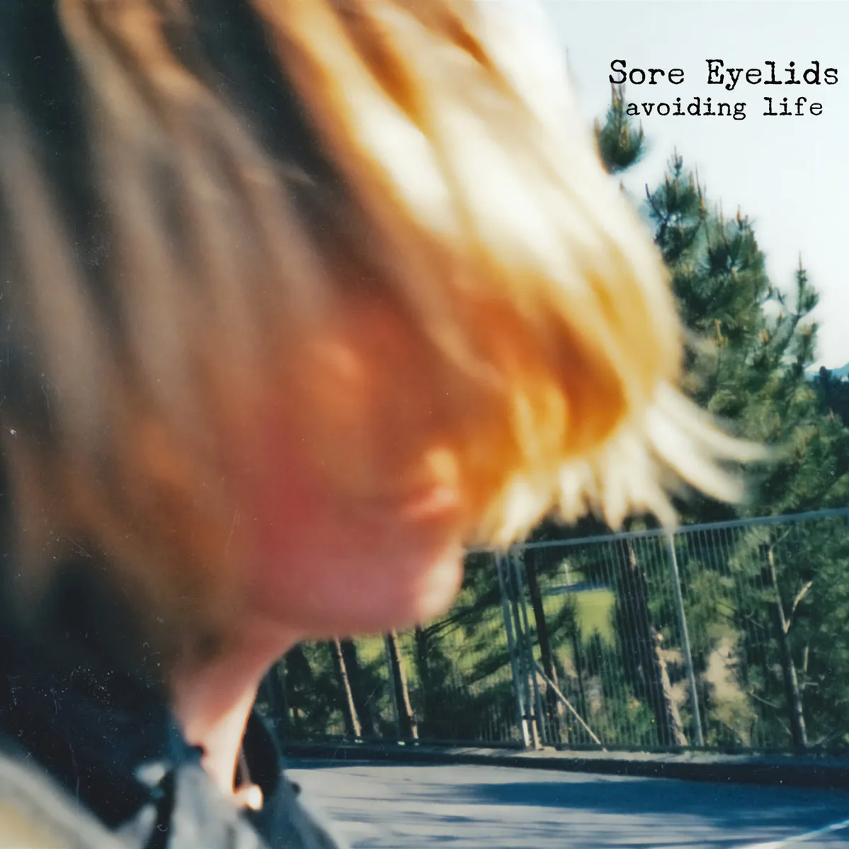 Official album cover art for the release avoiding life by Sore Eyelids