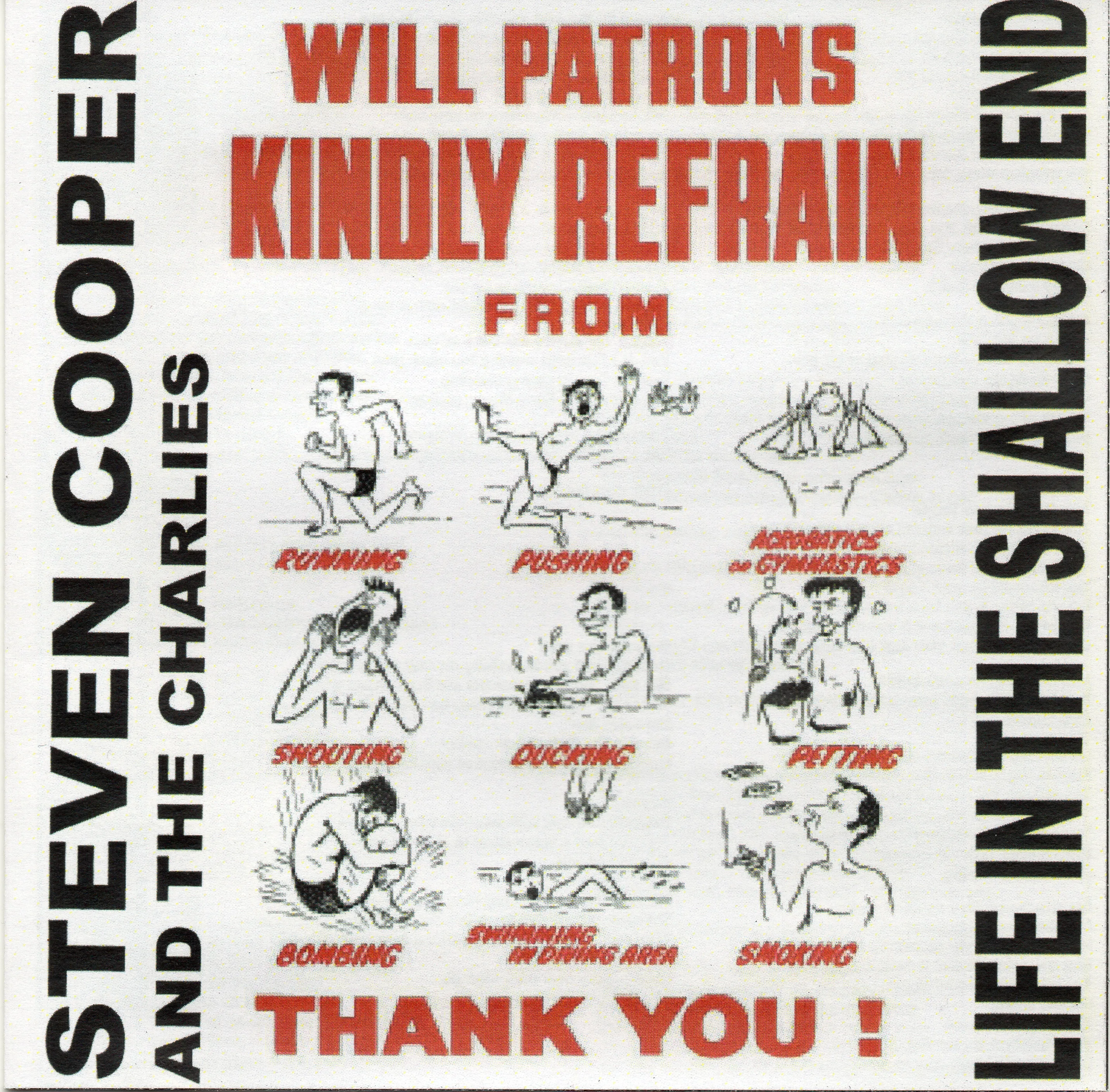 Official album cover art for the release Life in the Shallow End by Steven Cooper and The Charlies