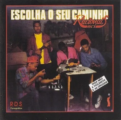 Official album cover art for the release Escolha o seu caminho by Racionais MC’s