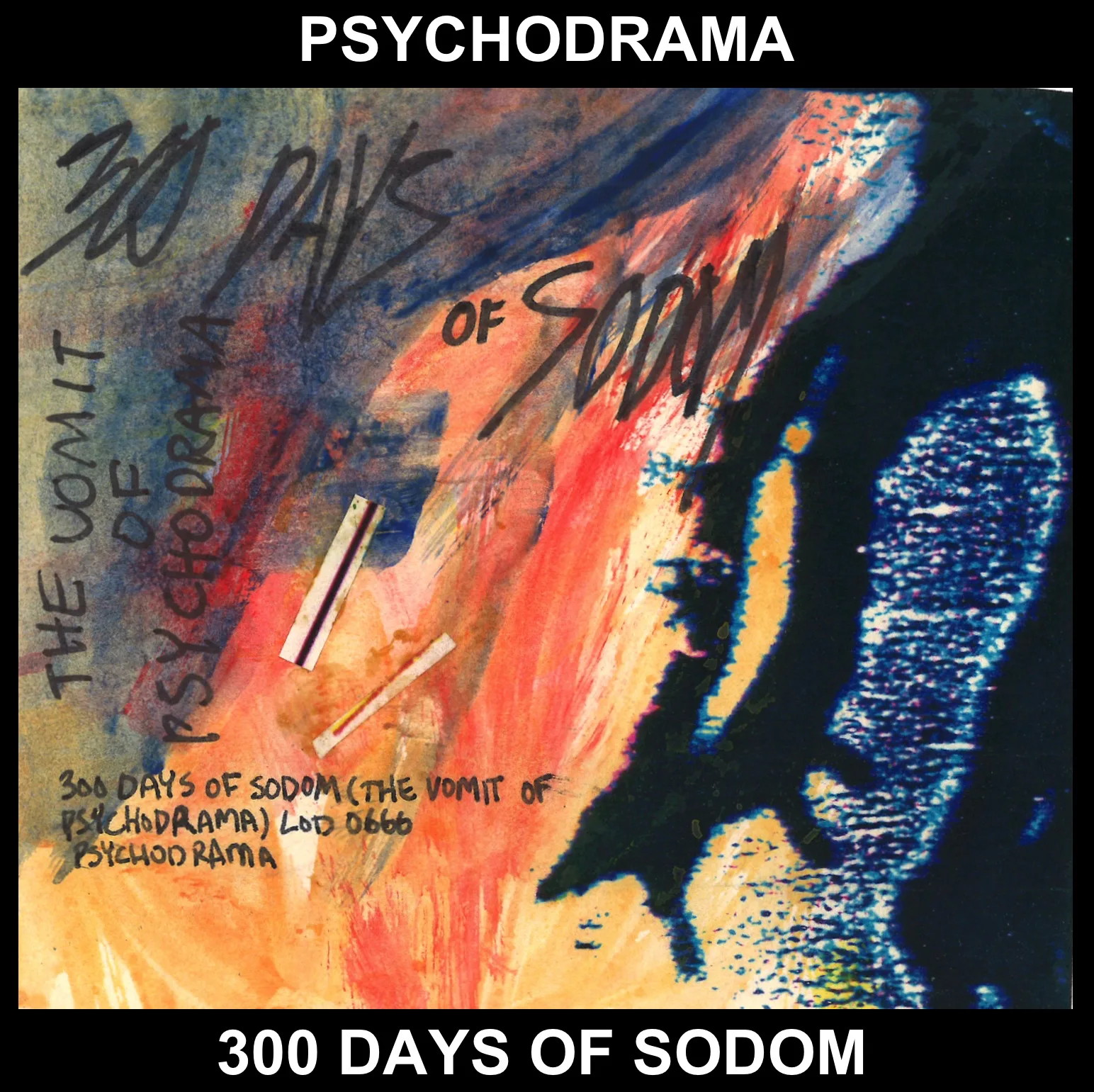 Official album cover art for the release 300 Days of Sodom (The Vomit of Psychodrama) by Psychodrama