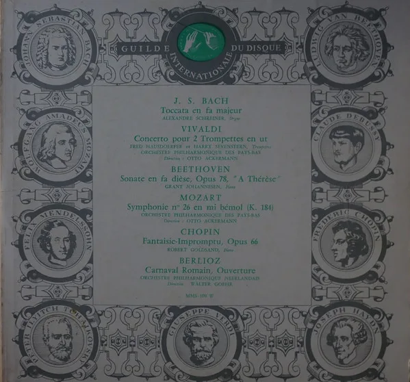 Toccata en fa majeur / Concerto pour 2 trompettes en ut / Sonate en fa dièse, op. 78, « À Thérèse » / Symphonie n° 26 en mi bémol (K. 184) / Fantaisie‐impromptu, op. 66 / Carnaval romain, Ouverture
