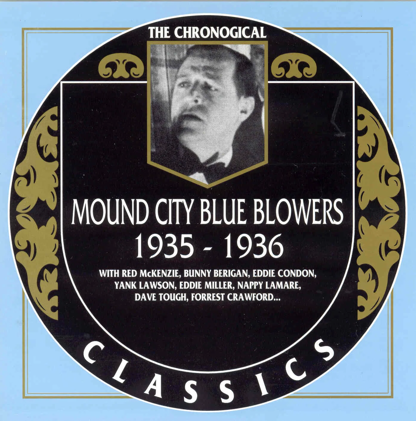 Official album cover art for the release The Chronological Classics: Mound City Blue Blowers 1935-1936 by Mound City Blue Blowers
