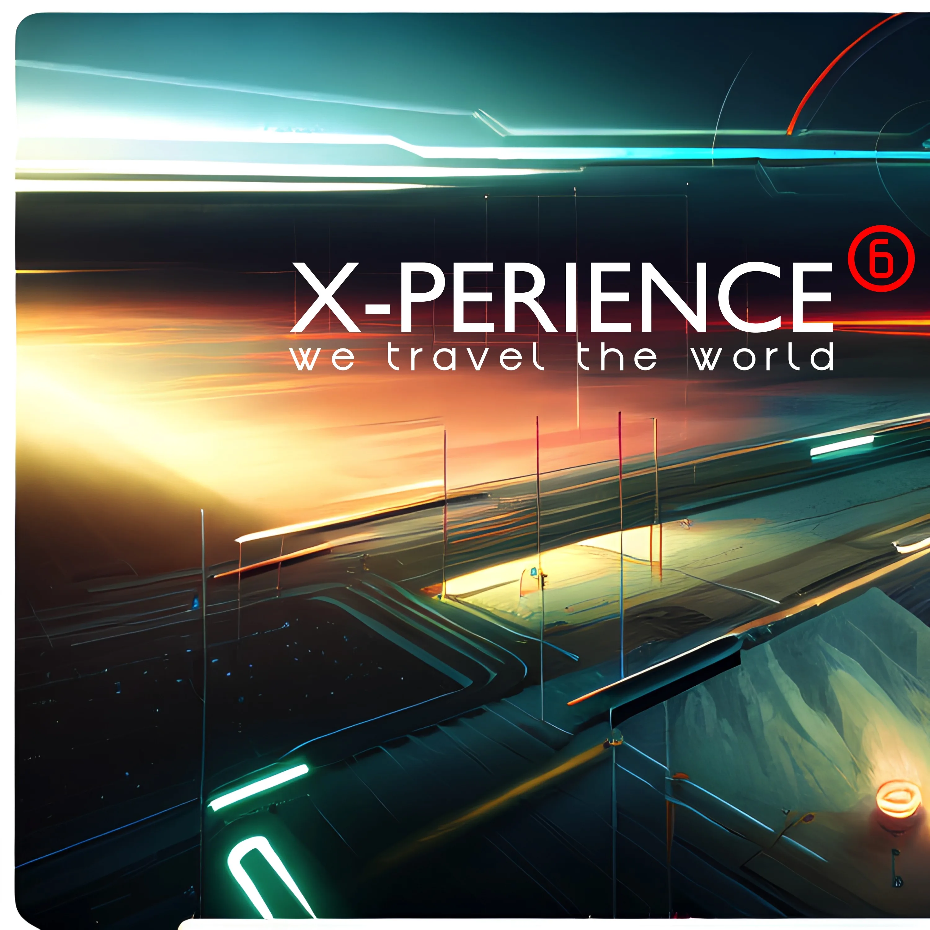 Official album cover art for the release We Travel The World by X‐Perience