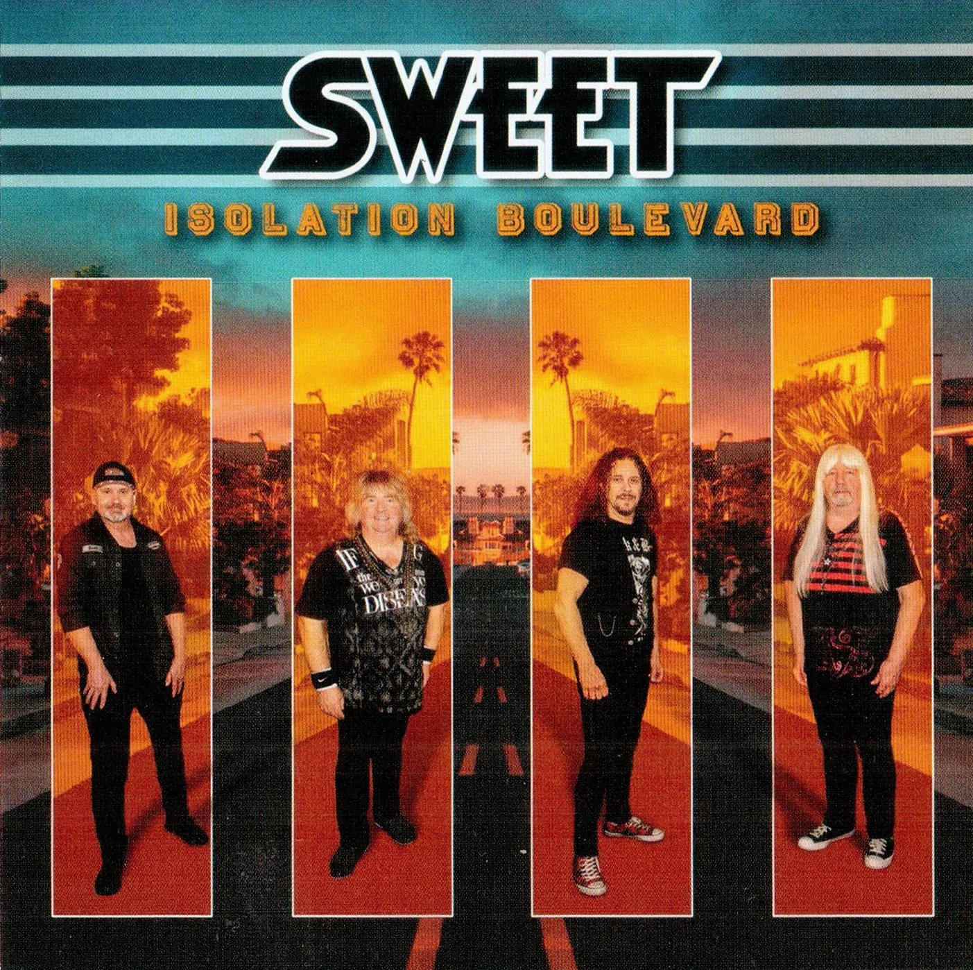Official album cover art for the release Isolation Boulevard by Andy Scott’s Sweet