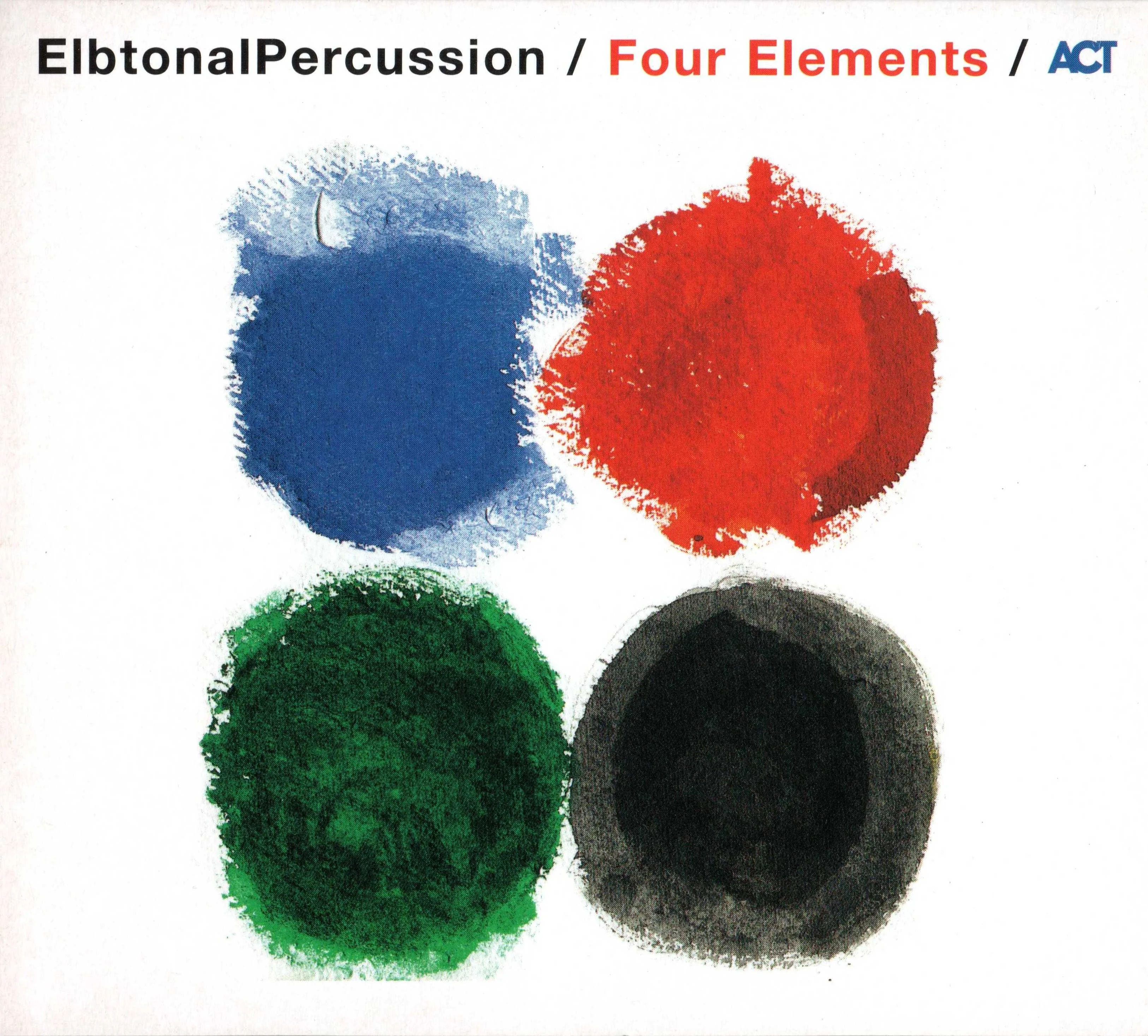 Official album cover art for the release Four Elements by Elbtonal Percussion