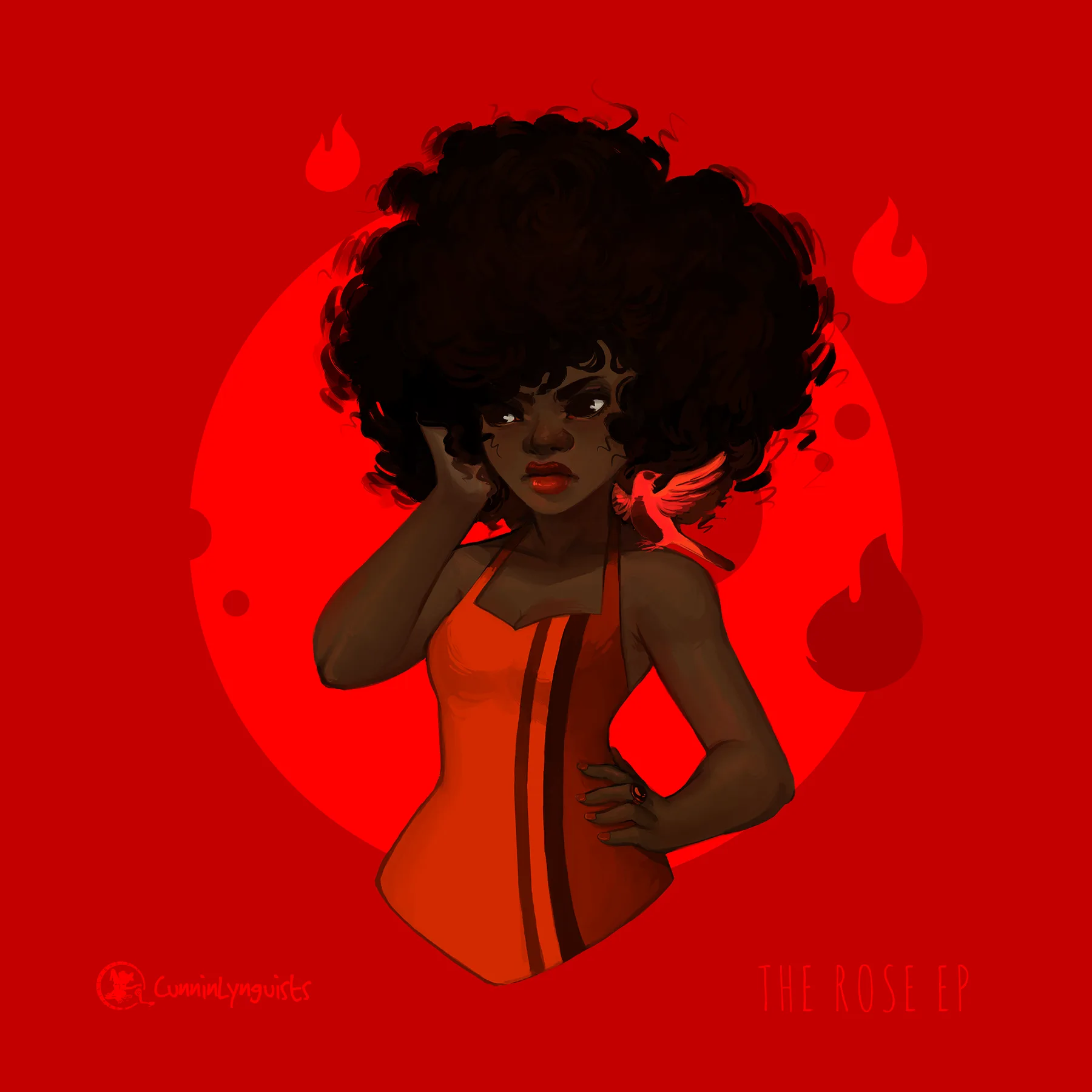 Official album cover artwork for The Rose EP by CunninLynguists