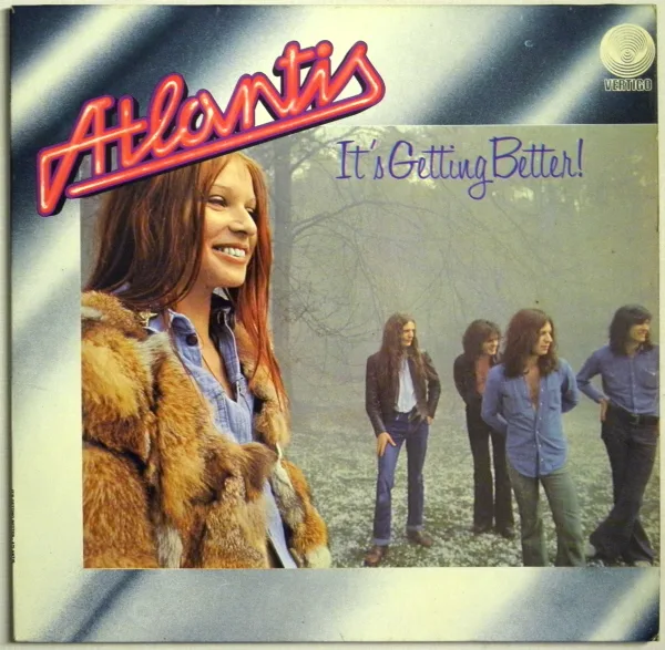 Official album cover art for the release It’s Getting Better by Atlantis