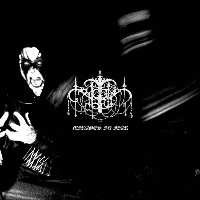 Official album cover art for the release Mirages in Izar by Crucifixion Bell