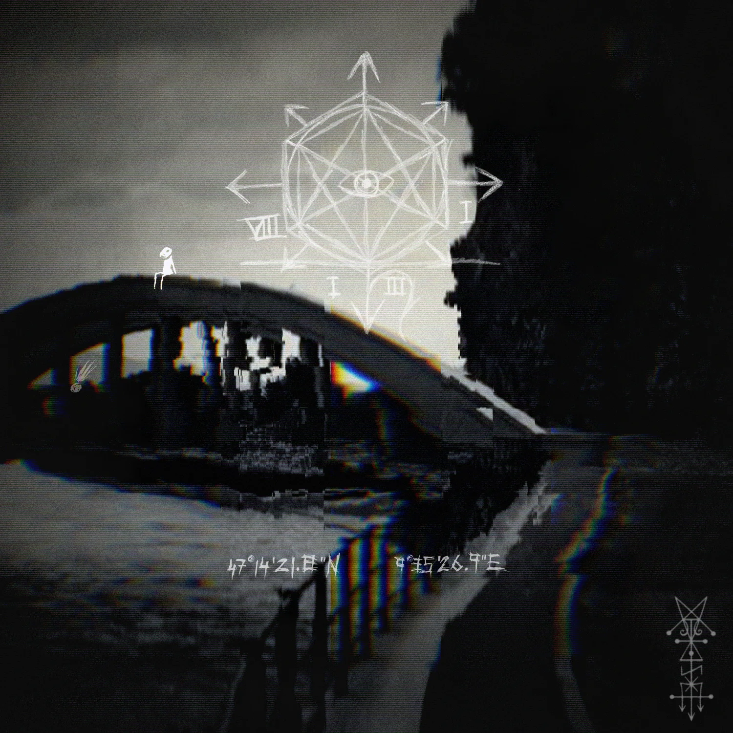 Official album cover art for the release 47°14'21.8"N 9°35'26.9"E by Coma.