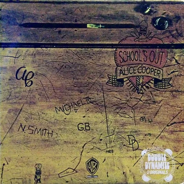 Official album cover artwork for “Double Dynamite” 2 Originals of Alice Cooper: School’s Out / Killer by Alice Cooper