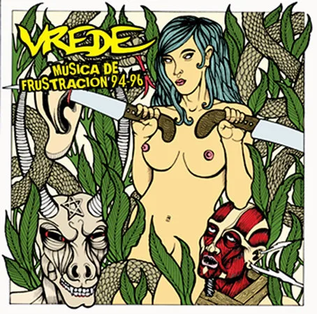 Official album cover art for the release Música de frustración 94-96 by Vrede