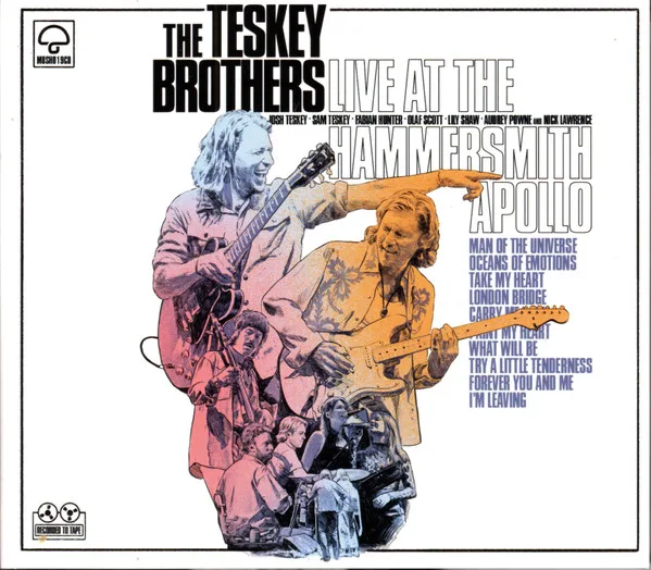 Official album cover art for the release Live at the Hammersmith Apollo by The Teskey Brothers