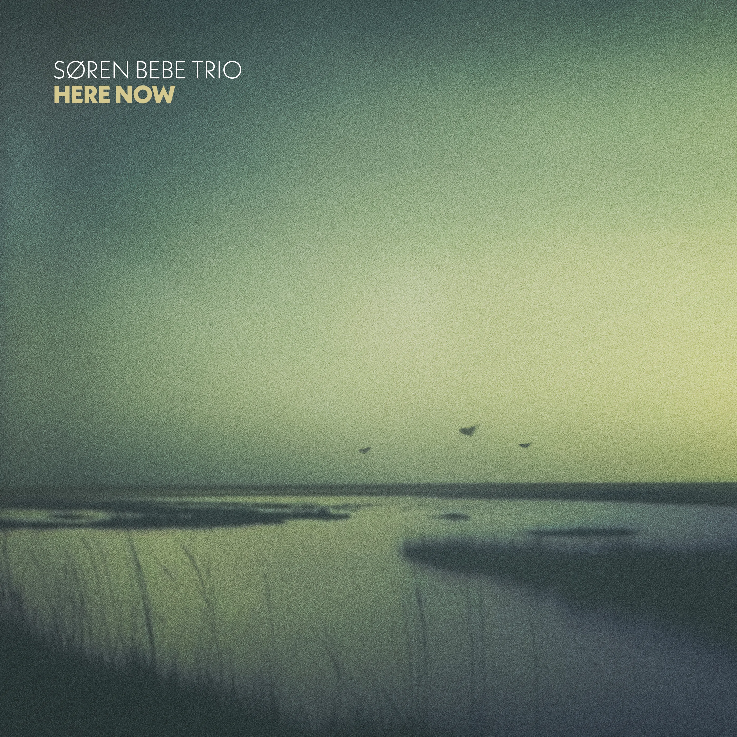 Official album cover art for the release Here Now by Søren Bebe Trio