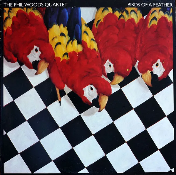 Official album cover art for the release Birds Of A Feather by Phil Woods Quartet