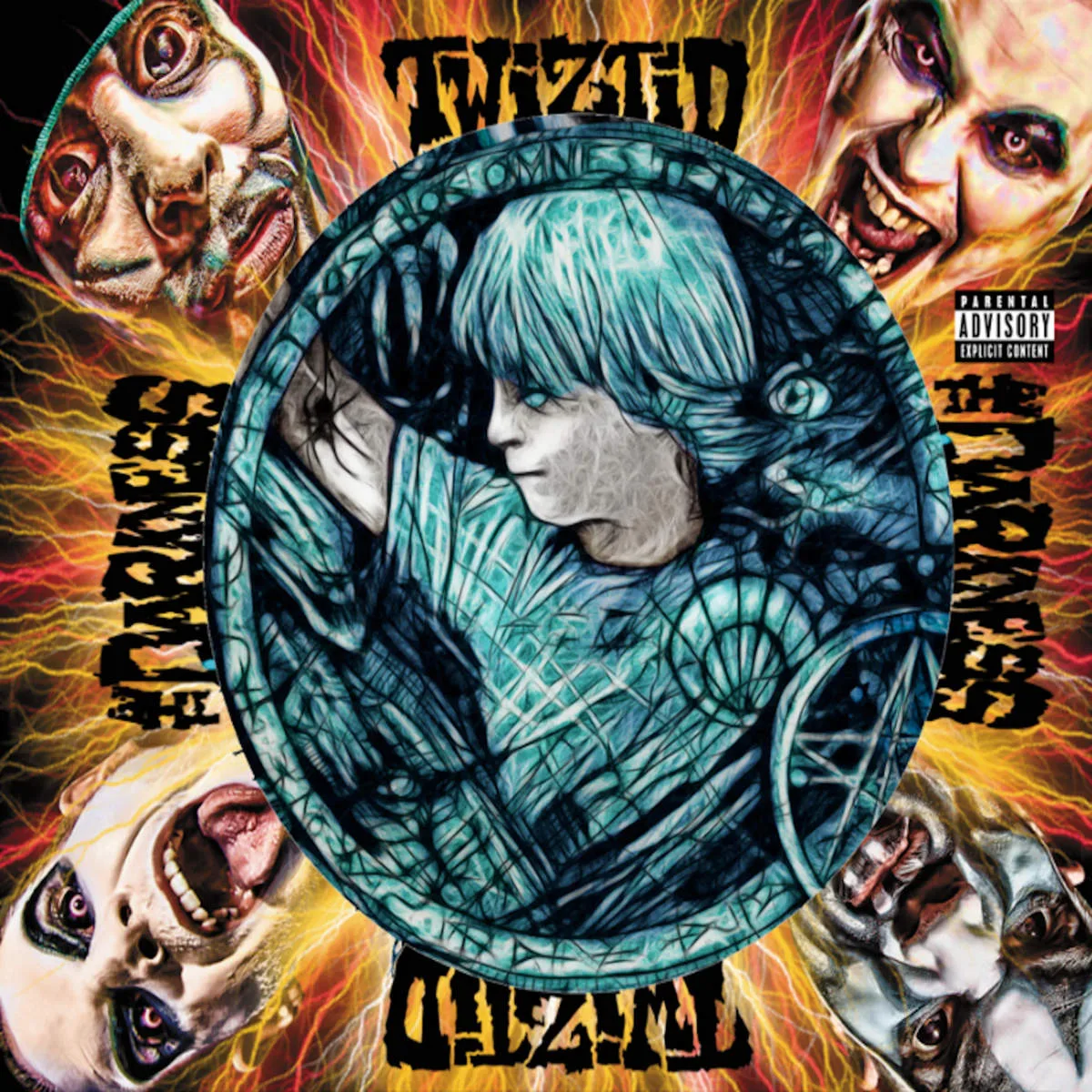 Official album cover art for the release The Darkness by Twiztid