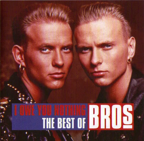 Official album cover art for the release I Owe You Nothing – The Best of Bros by Bros