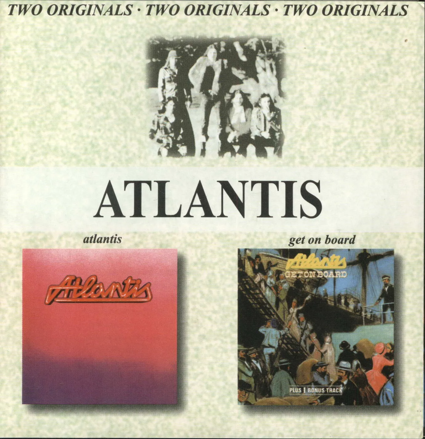 Official album cover art for the release Atlantis / Get on Board by Atlantis