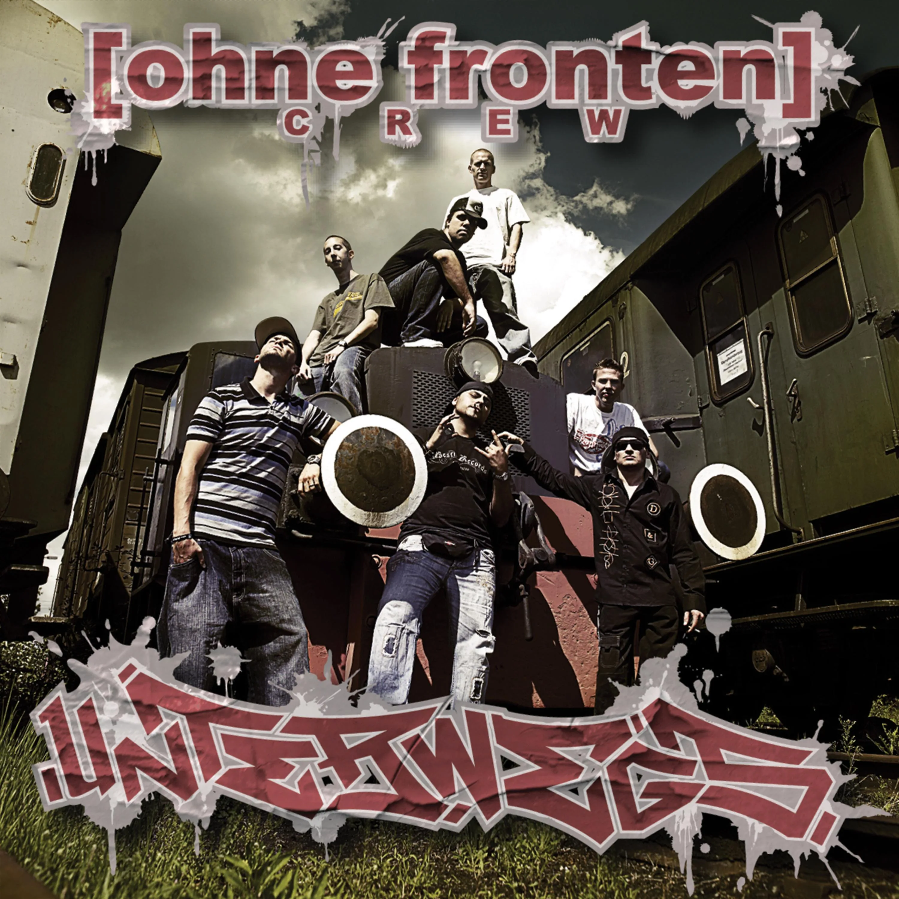 Official album cover art for the release Unterwegs by Ohne Fronten Crew