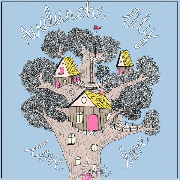 Official album cover art for the release Love Love Love by Avalanche City
