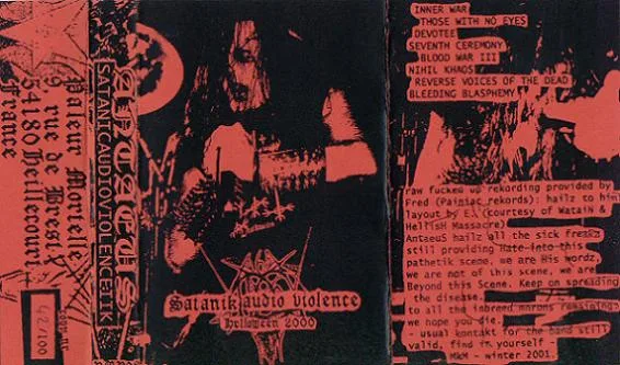 Official album cover art for the release Satanik Audio Violence: Helloween 2000 by Antaeus