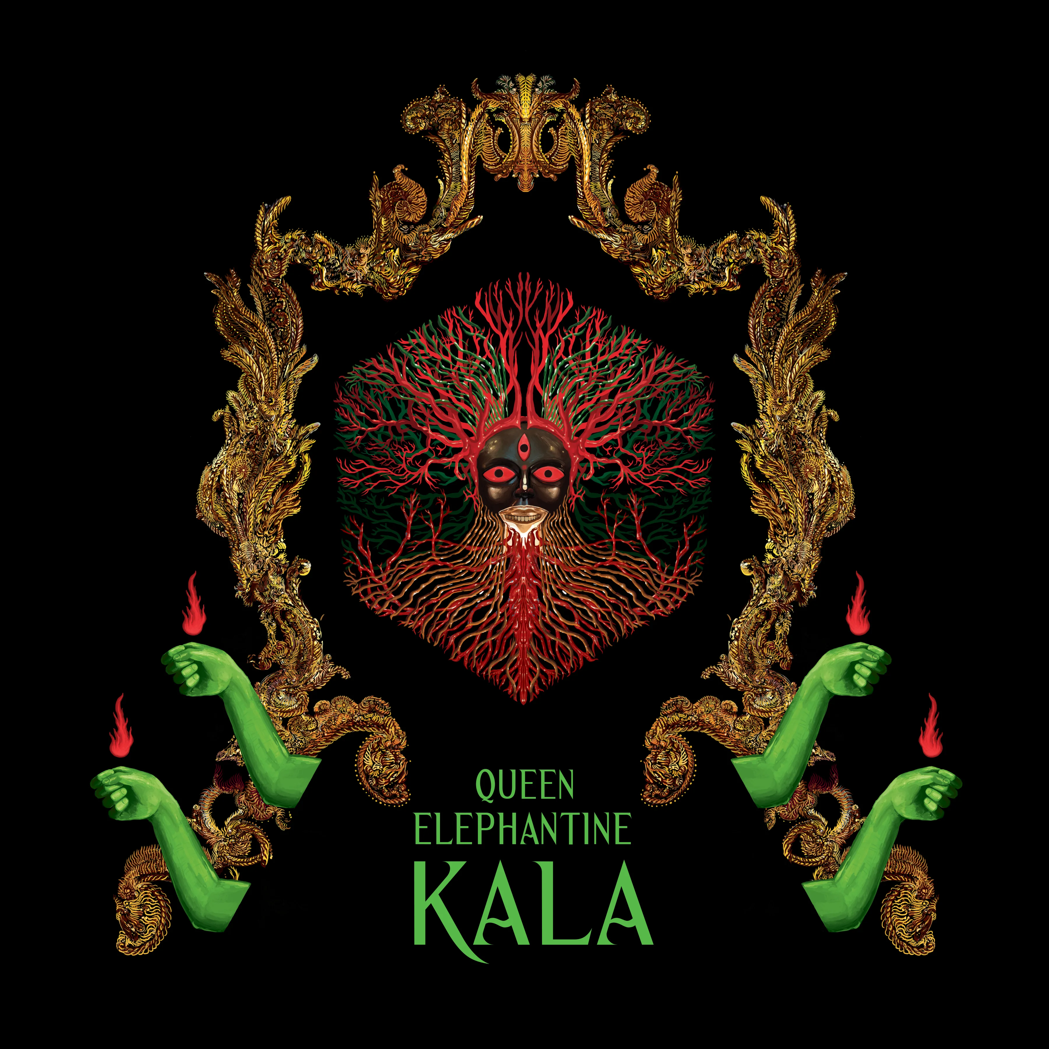 Official album cover artwork for Kala by Queen Elephantine