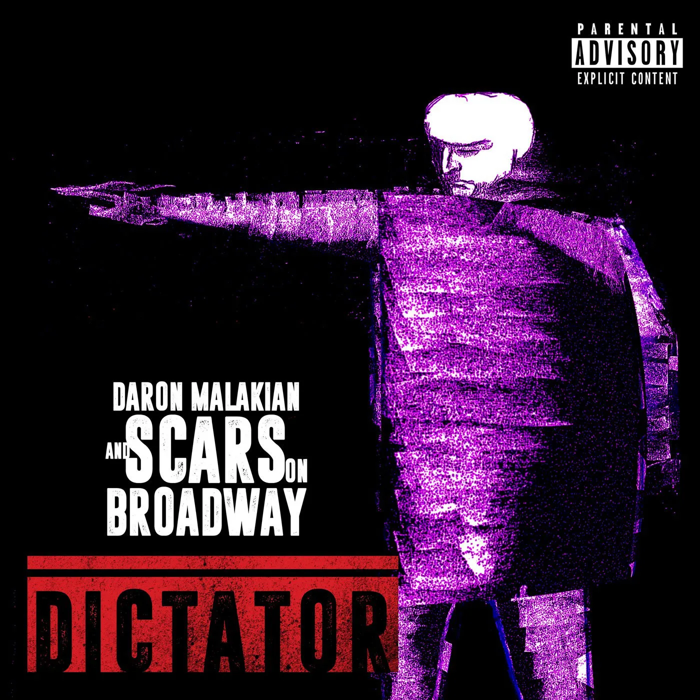 Official album cover art for the release Dictator by Daron Malakian and Scars on Broadway