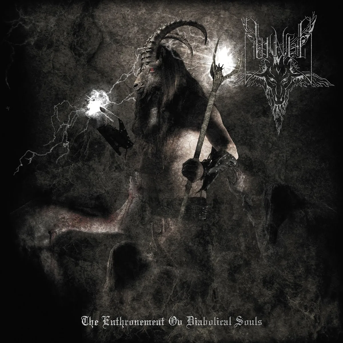 Official album cover art for the release The Enthronement ov Diabolical Souls by Cvinger