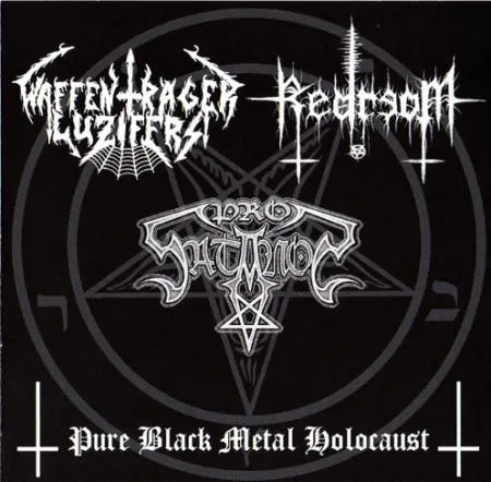 Official album cover art for the release Pure Black Metal Holocaust by Waffenträger Luzifers