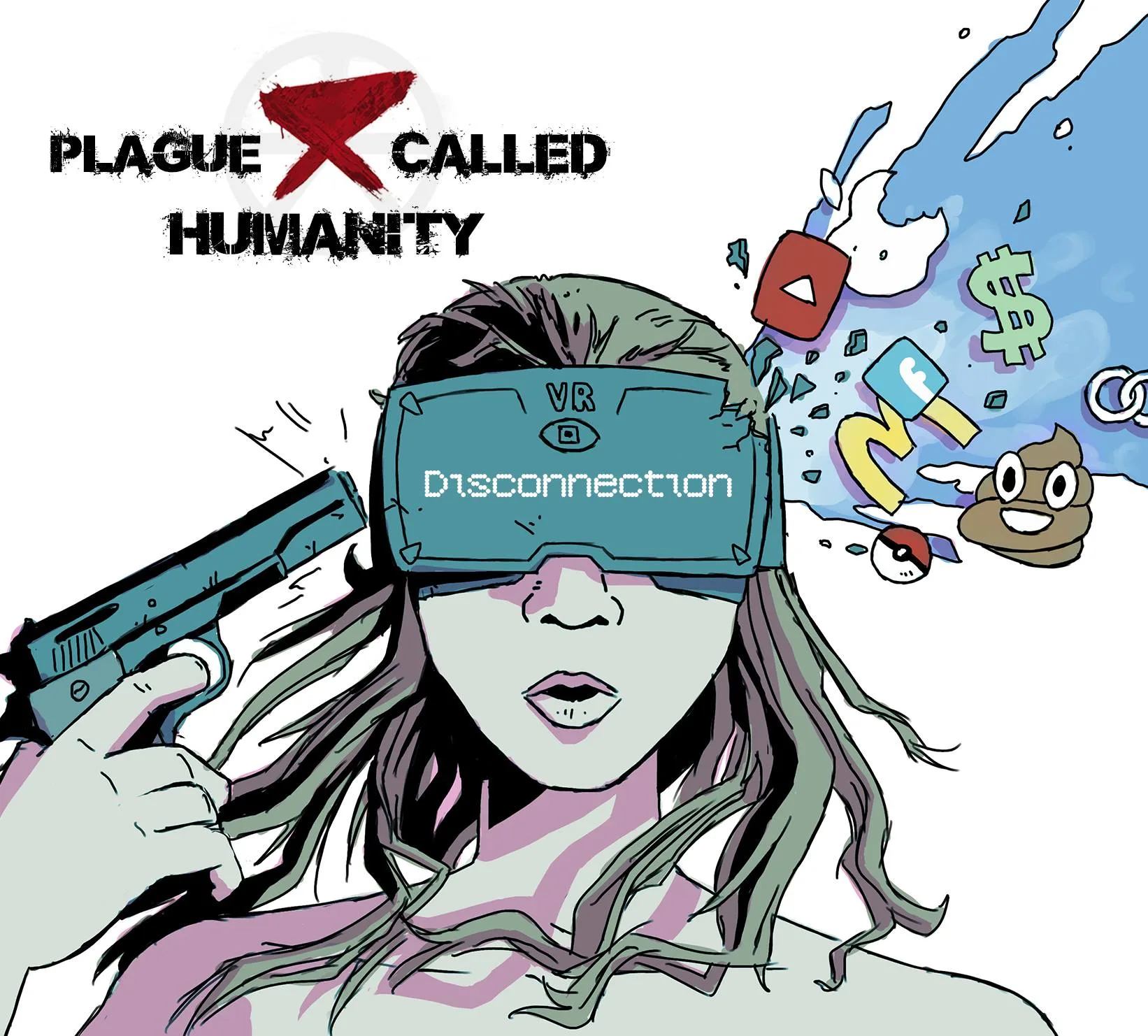Official album cover art for the release Disconnection by Plague Called Humanity